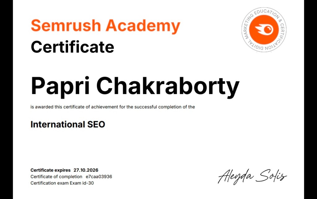 Semrush International SEO